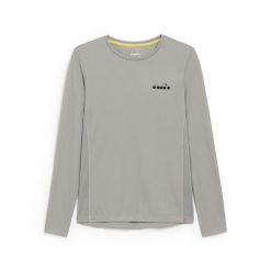 Koszulka damska DIADORA L. LS CORE TEE. Szare bluzki Diadora, l, bez wzorów, bez kołnierzyka, bez ramiączek. Za 49.99 zł.