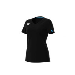 Koszulka damska Arena Team T-Shirt Panel. Czarne koszulki sportowe Arena, bez wzorów, z bawełny, bez ramiączek, do biegania. Za 162.00 zł.