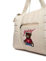 Guess Torebka H5YW01 WFTO0 Beżowy. Brązowe shopper Guess, z aplikacjami, z materiału, bez dodatków. Za 399.99 zł.