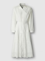 Pepe Jeans Sukienka "Celeste" w kolorze białym rozmiar: M. Białe sukienki Pepe Jeans, m, bez wzorów, z bawełny, bez kołnierzyka, bez ramiączek, maxi. Za 236.05 zł.