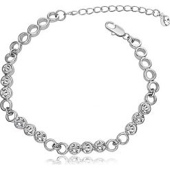 Bransoletka z kryształkami Swarovski. Szare bransoletki Metropolitan, Smithfield, Crystal Deluxe & Co., z kryształem. W wyprzedaży za 34.95 zł.
