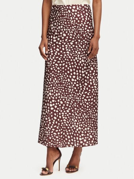 Rinascimento Spódnica maxi CFC0129022003 Brązowy Regular Fit. Brązowe spódnice Rinascimento, m, bez wzorów, z syntetyku, maxi. Za 454.99 zł.