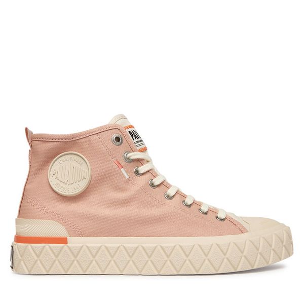 Trampki Palladium. Czerwone trampki Palladium, bez wzorów, bez zapięcia. Za 290.99 zł.