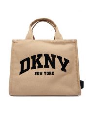 DKNY Torebka R41AOR57 Khaki. Brązowe torebki klasyczne DKNY, bez wzorów, z materiału, bez dodatków. Za 529.99 zł.