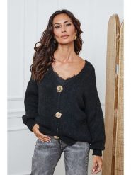 So Cachemire Kardigan "Believe" w kolorze czarnym rozmiar: L. Czarne kardigany So Cachemire, l, bez wzorów, z kaszmiru. Za 183.15 zł.