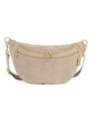 Anna Morellini Skórzana saszetka "Lolanda" w kolorze beżowym - 36 x 22 x 12 cm rozmiar: onesize. Brązowe torby na ramię Anna Morellini, bez wzorów, z materiału, sportowe, przez ramię, bez dodatków. Za 258.52 zł.