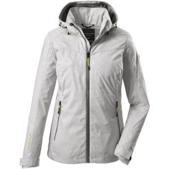 Kurtka damska Killtec - Vojak WMN SOFTSHELL JCKT B. Białe kurtki sportowe Killtec, bez wzorów, z softshellu, bez kaptura, trekkingowe. W wyprzedaży za 200.00 zł.
