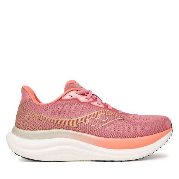 Buty do biegania Saucony. Czerwone obuwie sportowe Saucony, bez zapięcia, do biegania. Za 689.99 zł.