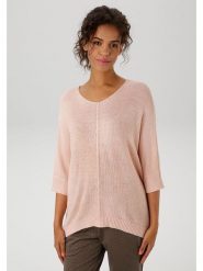 Aniston Sweter w kolorze jasnoróżowym rozmiar: 40. Różowe swetry Aniston, bez wzorów, bez ramiączek. Za 66.00 zł.