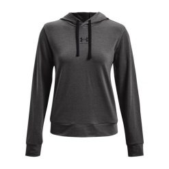 Damska Bluza Z Kapturem Rival Terry. Szare bluzy Under Armour, bez wzorów, z kapturem. Za 222.99 zł.
