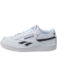 Reebok Skórzane sneakersy "Club C Revenge" w kolorze biało-czarnym rozmiar: 43. Białe trampki Reebok, bez wzorów, bez zapięcia. Za 187.96 zł.