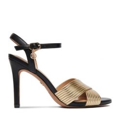 Sandały Nine West. Żółte sandały Nine West, bez wzorów, bez obcasa, na szpilce, bez zapięcia. Za 229.99 zł.
