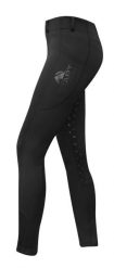 Legginsy jeździeckie damskie START SwaleFullGrip elastyczne. Czarne legginsy START, bez wzorów, z poliesteru. Za 202.99 zł.