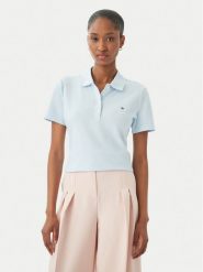 Tommy Hilfiger Polo WW0WW43225 Niebieski jasny Regular Fit. Niebieskie koszulki polo TOMMY HILFIGER, m, bez wzorów, z bawełny, bez kołnierzyka, bez ramiączek. Za 329.99 zł.