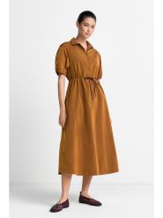 Rich & Royal Sukienka w kolorze jasnobrązowym rozmiar: 42. Brązowe sukienki Rich & Royal, bez wzorów, bez kołnierzyka, bez ramiączek, midi. Za 189.95 zł.