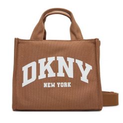 Torebka DKNY. Brązowe torebki klasyczne DKNY, bez wzorów, bez dodatków. Za 439.99 zł.