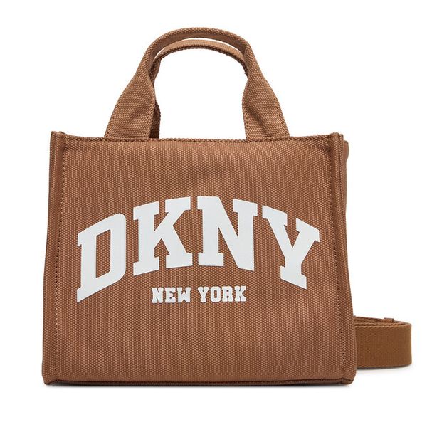 Torebka DKNY. Brązowe torebki klasyczne DKNY, bez wzorów, bez dodatków. Za 299.99 zł.