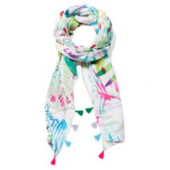 Desigual Damski Szal Foul Palm, Kremowy. Szaliki Desigual. Za 149.00 zł.