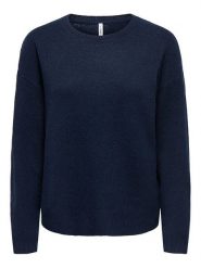 ONLY Sweter w kolorze granatowym rozmiar: S. Niebieskie swetry Only, s, bez wzorów, z wełny, bez ramiączek. Za 69.95 zł.