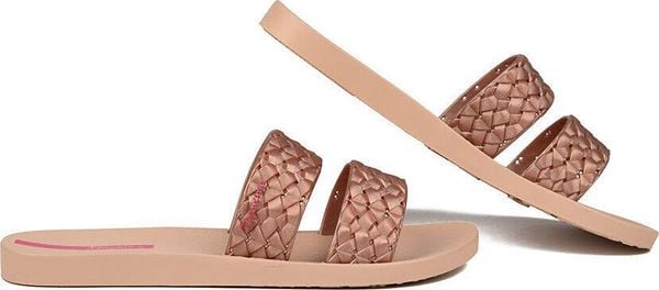 Klapki basenowe damskie Ipanema Renda II Fem. Brązowe klapki Ipanema, bez wzorów, bez obcasa. Za 139.00 zł.