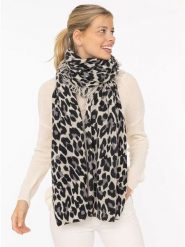 Zwillingsherz Kaszmirowy szal "Leo" w kolorze szaro-czarnym - 195 x 95 cm rozmiar: onesize. Czarne szaliki Zwillingsherz, bez wzorów, z kaszmiru. Za 509.45 zł.
