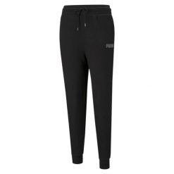 Spodnie damskie Puma Modern Basics High czarne. Czarne spodnie sportowe Puma, m, bez wzorów. Za 321.00 zł.
