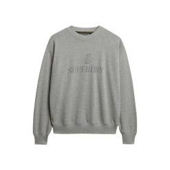 Bluza damska Superdry British Design. Szare bluzy Superdry, bez wzorów, bez kaptura. Za 277.45 zł.