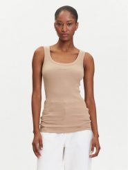 BOSS Top C_Ematite 50504245 Szary Slim Fit. Szare topy Boss, m, bez wzorów, z bawełny, bez kołnierzyka, bez ramiączek. Za 239.99 zł.