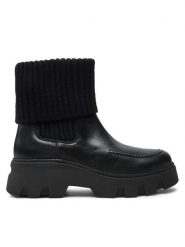 Marc O'Polo Botki OO2M3020 Czarny. Czarne botki Marc O'Polo, bez wzorów, ze skóry, bez obcasa, na płaskiej podeszwie, bez zapięcia. Za 1,099.00 zł.