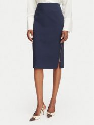 Rinascimento Spódnica ołówkowa CFC0128651003 Granatowy Slim Fit. Niebieskie spódnice Rinascimento, xs, bez wzorów, z syntetyku, ołówkowe. Za 399.99 zł.
