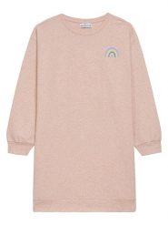 Danamade Sukienka "Delena" w kolorze beżowym rozmiar: XL. Brązowe sukienki Danamade, na co dzień, xl, bez wzorów, z bawełny, bez kołnierzyka, bez ramiączek, mini, proste. Za 79.77 zł.