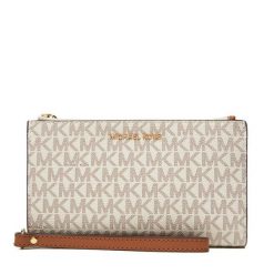 Portfel MICHAEL Michael Kors. Brązowe portfele MICHAEL Michael Kors, bez wzorów. Za 669.99 zł.