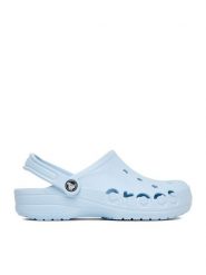 Crocs Klapki C-BAYA CLOG 10126-4JQ Niebieski. Niebieskie klapki Crocs, bez wzorów, z materiału, bez obcasa. Za 199.99 zł.