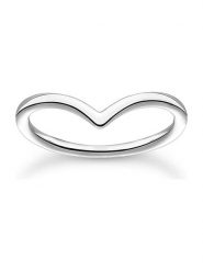 Thomas Sabo Srebrny pierścionek rozmiar: 60. Szare pierścionki Thomas Sabo, srebrne. Za 65.95 zł.