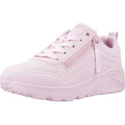 Buty SKECHERS UNO LITE - EASY ZIP Rose. Czerwone trekkingi Skechers, z materiału, trekkingowe. Za 234.36 zł.