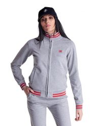 Bluza z bawełna z kaptur na co dzień na siłownię. Szare bluzy LEONE 1947 APPAREL, xs, bez wzorów, z bawełny, bez kaptura. Za 126.26 zł.