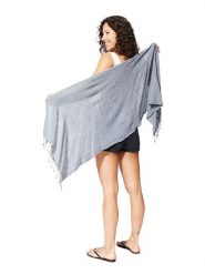 Aller Simplement Szal w kolorze niebieskim - 180 x 50 cm rozmiar: 180x50 cm. Niebieskie szaliki Aller Simplement, bez wzorów, z bawełny. Za 17.99 zł.