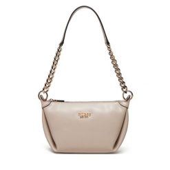 Torebka Guess. Brązowe listonoszki Guess, z aplikacjami, bez dodatków. Za 279.99 zł.