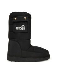 LOVE MOSCHINO Śniegowce JA24452G0NISL000 Czarny. Czarne trapery i śniegowce Love Moschino, z materiału. Za 709.99 zł.
