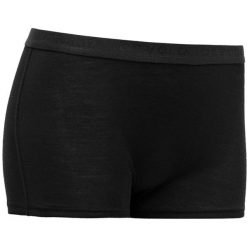Figi hipster Devold Breeze Merino 150 100% wełna merino czarne dopasowany krój. Czarne figi Devold, l, bez wzorów, z materiału. Za 207.65 zł.