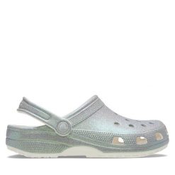 Klapki Crocs. Szare klapki Crocs, bez wzorów, bez obcasa. Za 249.99 zł.
