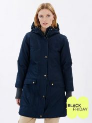 Finside Parka zimowa "Oikku" w kolorze granatowym rozmiar: 44. Niebieskie parki Finside, na zimę, s, bez kaptura. Za 546.48 zł.