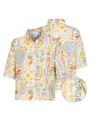 Eight2Nine Koszula w kolorze pomarańczowo-żółto-błękitnym rozmiar: M. Pomarańczowe koszule Eight2Nine, m, bez wzorów, bez kołnierzyka, bez ramiączek. Za 86.99 zł.