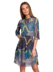 Stylove Sukienka ze wzorem rozmiar: M. Sukienki Stylove, m, bez wzorów, bez kołnierzyka, bez ramiączek, mini. Za 253.45 zł.