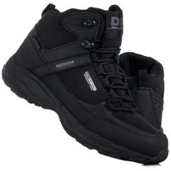 Buty damskie wysokie wodoodporne zimowe DK PREDATOR. Brązowe obuwie sportowe DK, na zimę, bez zapięcia. Za 199.00 zł.