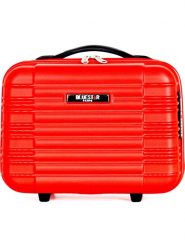 BlueStar Kosmetyczka "Lima" w kolorze czerwonym - 30 x 20 x 16 cm rozmiar: onesize. Czerwone kufry i kosmetyczki BlueStar, bez wzorów, z materiału, bez dodatków. Za 60.99 zł.