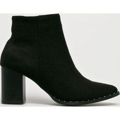 Haily's - Botki Mele. Brązowe botki Haily's, bez wzorów, z materiału, bez obcasa, na obcasie, bez zapięcia. W wyprzedaży za 129.90 zł.