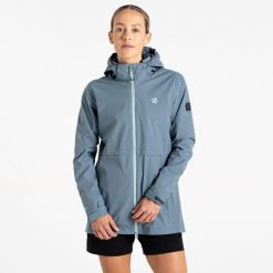 Switch Up II damska kurtka przeciwdeszczowa. Szare kurtki sportowe Dare 2b, bez wzorów, bez kaptura, trekkingowe. W wyprzedaży za 499.99 zł.