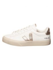Veja Skórzane sneakersy "Campo" w kolorze złoto-białym rozmiar: 37. Białe trampki Veja, bez wzorów, bez zapięcia. Za 503.95 zł.