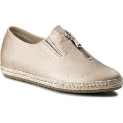 Espadryle SPIFFY - A-71007-40 Nude 074. Brązowe espadryle Spiffy, bez wzorów, ze skóry, bez obcasa, bez zapięcia. W wyprzedaży za 229.00 zł.